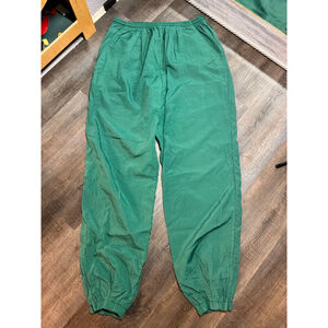 Men's Vintage Nike Green Windbreaker swish Jogger Sweatpants L